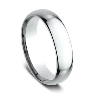 Benchmark 14K White Gold 6mm Comfort Fit Band LCF16014KW06.5