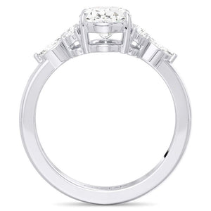 14K White Fancy Diamond Engagement Ring R15205WOV100