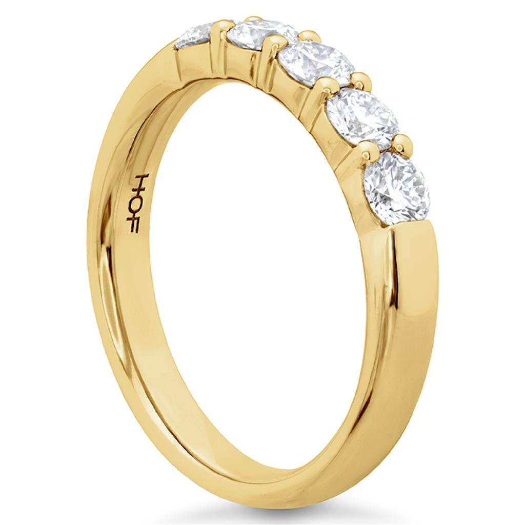 Hearts On Fire 18K Yellow Gold 5 Stone Diamond Band HBASIG500758Y-C