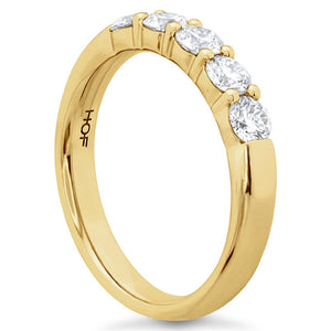 Hearts On Fire 18K Yellow Gold 5 Stone Diamond Band HBASIG500758Y-C