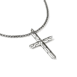 John Hardy Sterling Silver Icon 50 Cross Pendant Necklace NM989477X24
