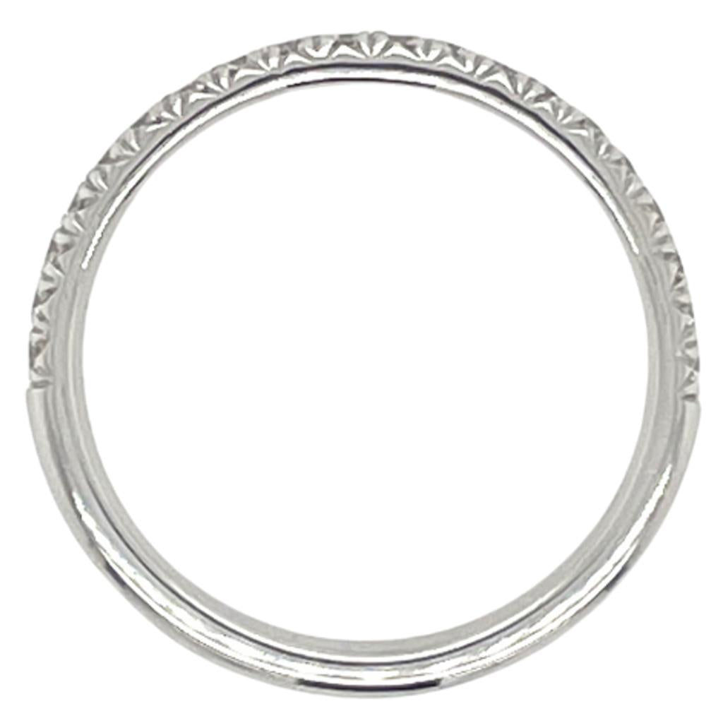 Platinum 1/2 Around Diamond Band AD778P